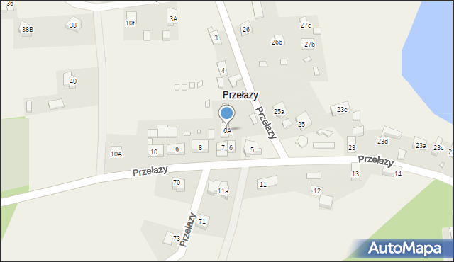 Przełazy, Przełazy, 6A, mapa Przełazy