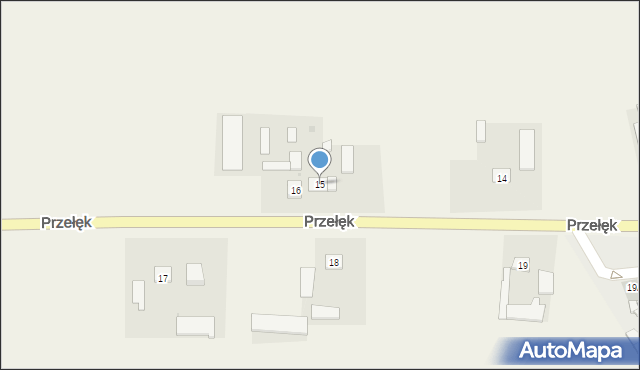 Przełęk, Przełęk, 15, mapa Przełęk