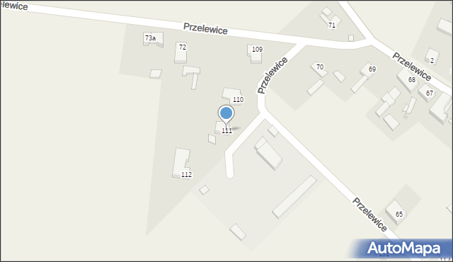 Przelewice, Przelewice, 111, mapa Przelewice