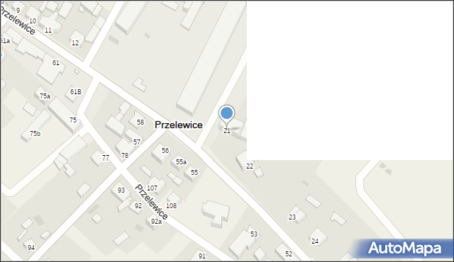 Przelewice, Przelewice, 21, mapa Przelewice