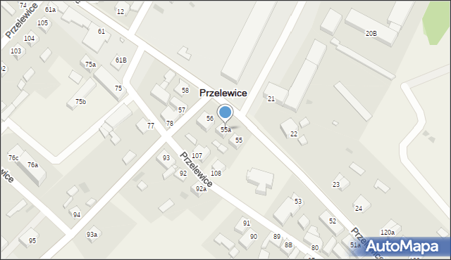 Przelewice, Przelewice, 55a, mapa Przelewice