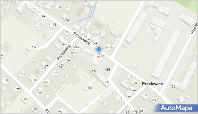 Przelewice, Przelewice, 61, mapa Przelewice