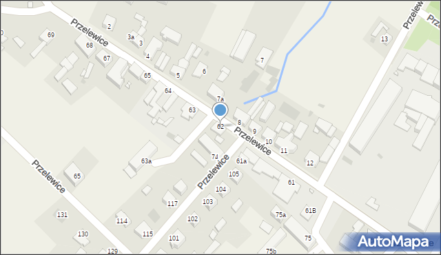 Przelewice, Przelewice, 62, mapa Przelewice