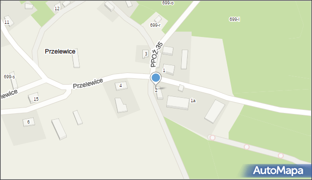 Przelewice, Przelewice, 2, mapa Przelewice