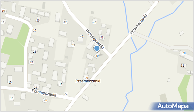 Przemęczanki, Przemęczanki, 30, mapa Przemęczanki