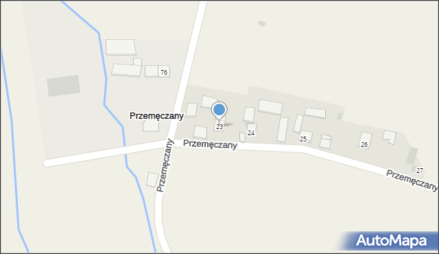 Przemęczany, Przemęczany, 23, mapa Przemęczany