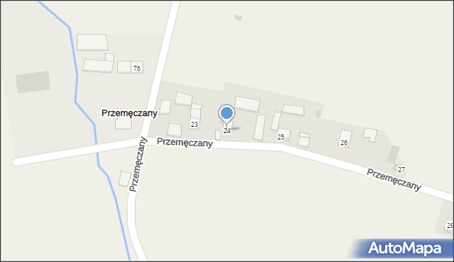 Przemęczany, Przemęczany, 24, mapa Przemęczany