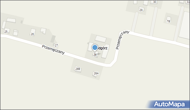 Przemęczany, Przemęczany, 28, mapa Przemęczany