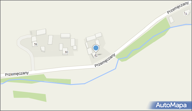 Przemęczany, Przemęczany, 61, mapa Przemęczany