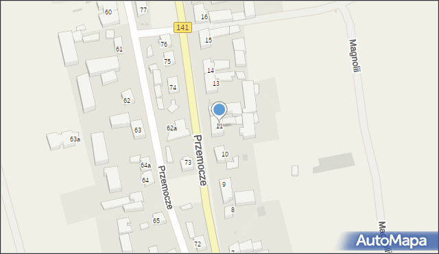 Przemocze, Przemocze, 11, mapa Przemocze
