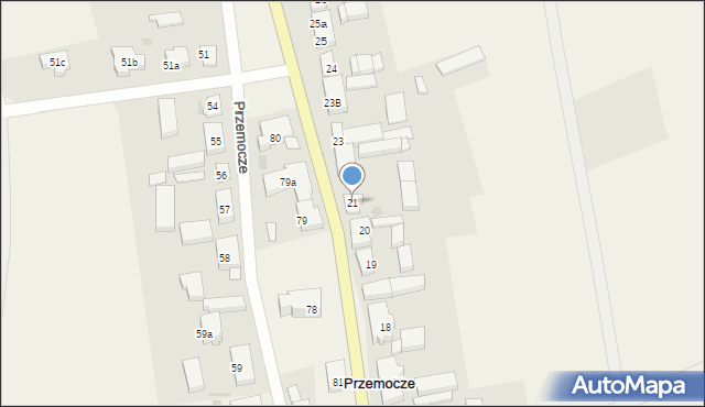 Przemocze, Przemocze, 21, mapa Przemocze