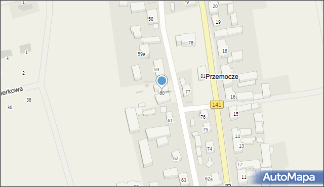 Przemocze, Przemocze, 60, mapa Przemocze