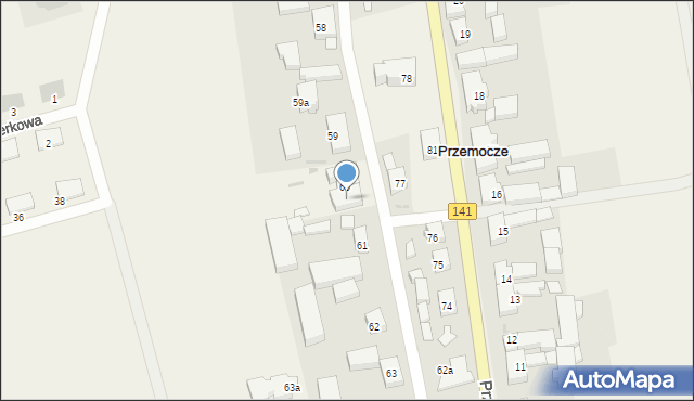 Przemocze, Przemocze, 60a, mapa Przemocze