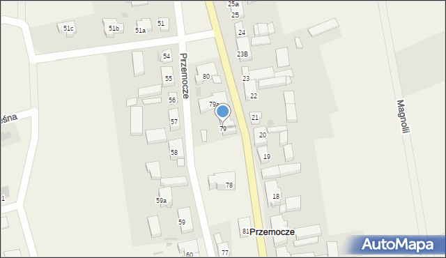 Przemocze, Przemocze, 79, mapa Przemocze