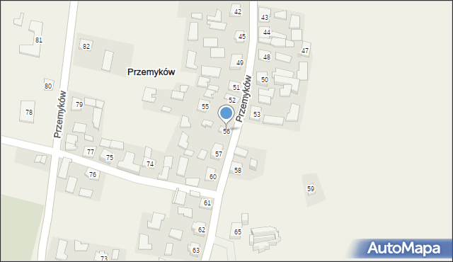 Przemyków, Przemyków, 56, mapa Przemyków