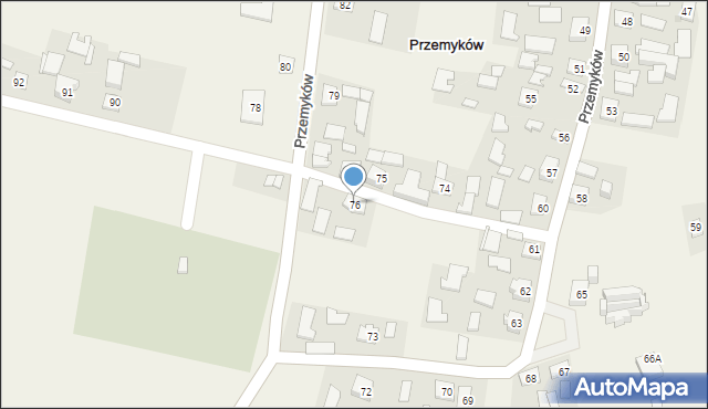 Przemyków, Przemyków, 76, mapa Przemyków