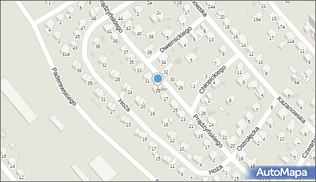 Przemyśl, Prądzyńskiego Ignacego, gen., 29, mapa Przemyśla