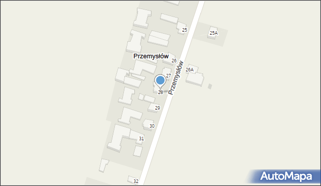 Przemysłów, Przemysłów, 28, mapa Przemysłów