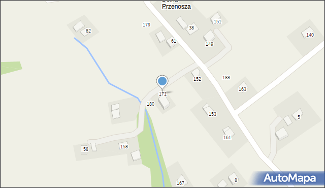 Przenosza, Przenosza, 171, mapa Przenosza