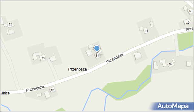 Przenosza, Przenosza, 34, mapa Przenosza