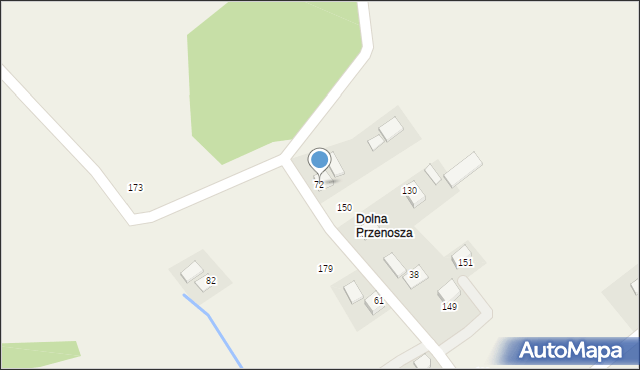 Przenosza, Przenosza, 72, mapa Przenosza