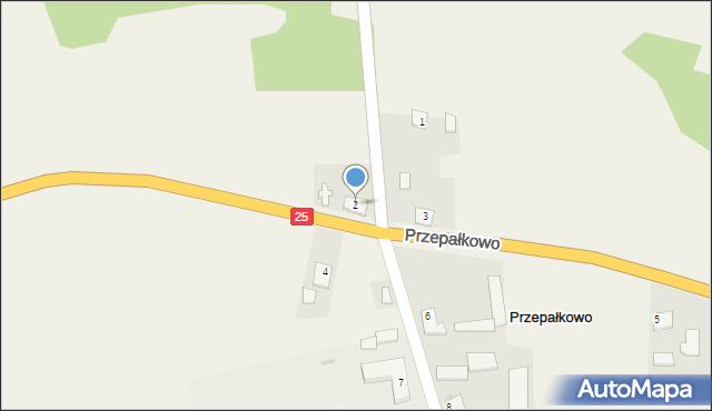 Przepałkowo, Przepałkowo, 2, mapa Przepałkowo