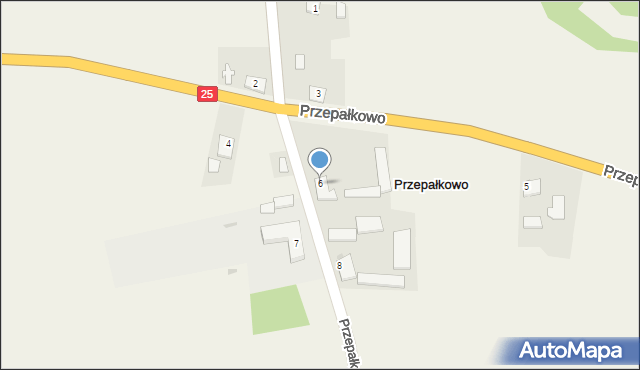 Przepałkowo, Przepałkowo, 6, mapa Przepałkowo