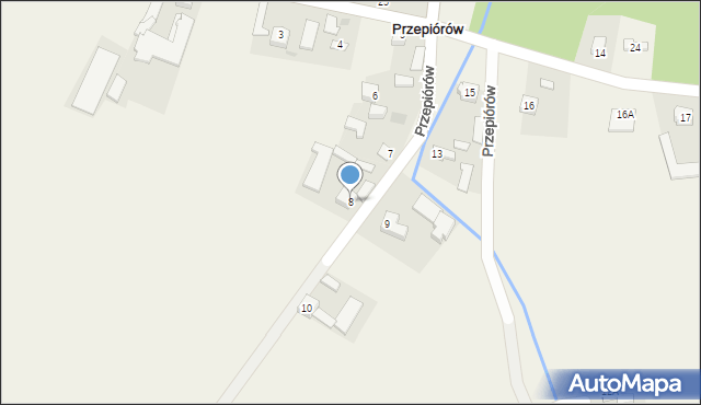 Przepiórów, Przepiórów, 8, mapa Przepiórów