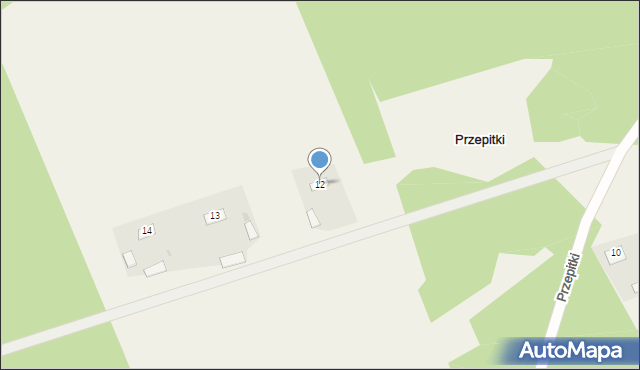 Przepitki, Przepitki, 12, mapa Przepitki