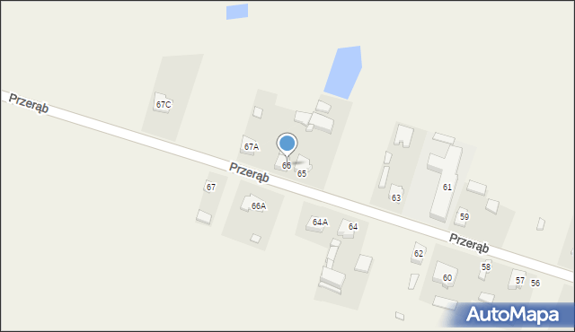 Przerąb, Przerąb, 66, mapa Przerąb
