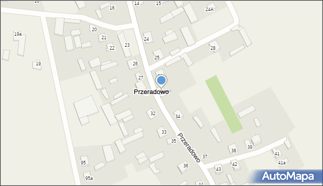 Przeradowo, Przeradowo, 31, mapa Przeradowo