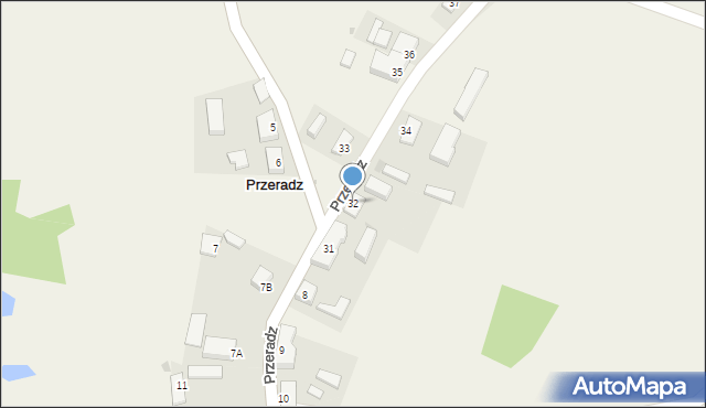 Przeradz, Przeradz, 32, mapa Przeradz