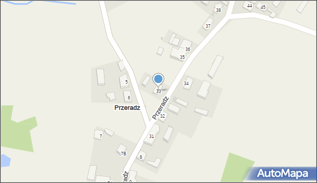 Przeradz, Przeradz, 33, mapa Przeradz