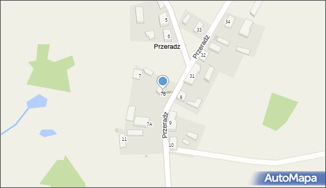 Przeradz, Przeradz, 7B, mapa Przeradz