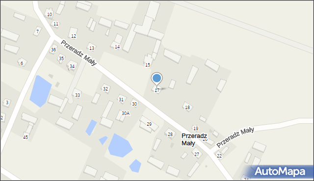 Przeradz Mały, Przeradz Mały, 17, mapa Przeradz Mały