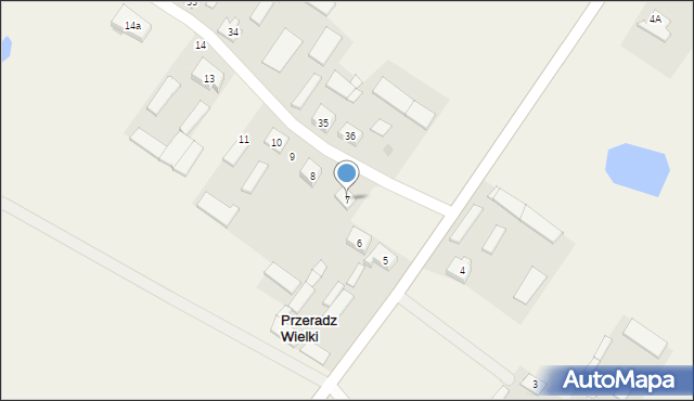 Przeradz Wielki, Przeradz Wielki, 7, mapa Przeradz Wielki