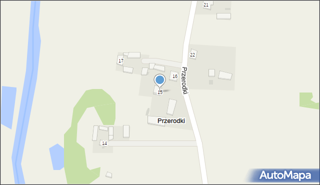 Przerodki, Przerodki, 15, mapa Przerodki