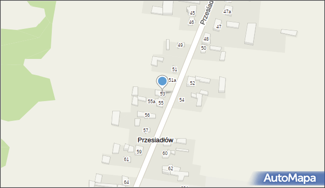 Przesiadłów, Przesiadłów, 53, mapa Przesiadłów