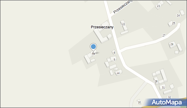 Przesieczany, Przesieczany, 6a, mapa Przesieczany