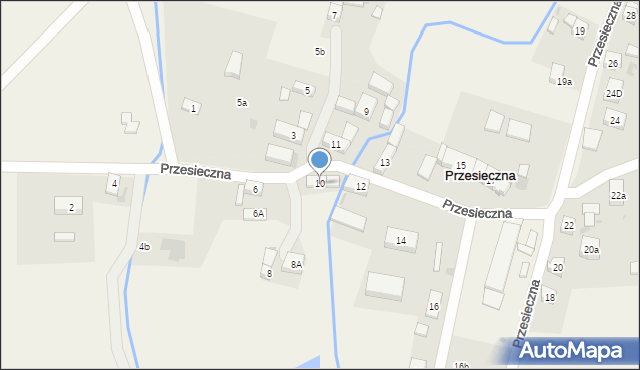 Przesieczna, Przesieczna, 10, mapa Przesieczna