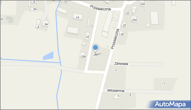 Przesieczna, Przesieczna, 16b, mapa Przesieczna