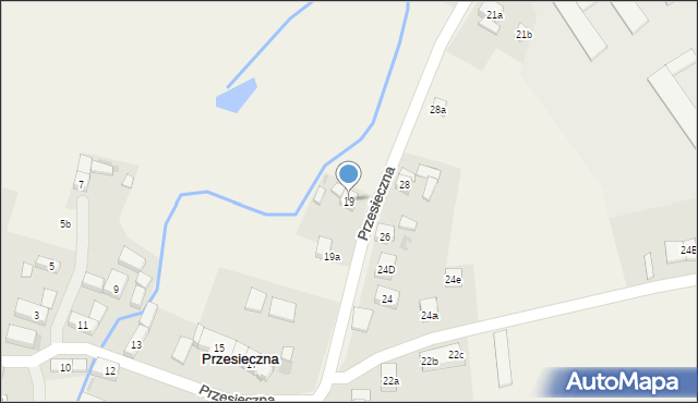 Przesieczna, Przesieczna, 19, mapa Przesieczna