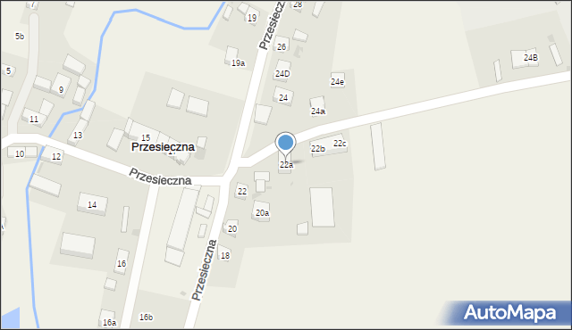 Przesieczna, Przesieczna, 22a, mapa Przesieczna