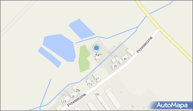 Przesieczna, Przesieczna, 27A, mapa Przesieczna