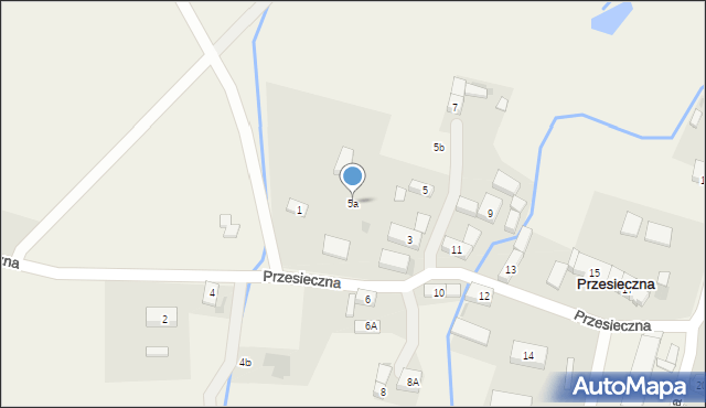 Przesieczna, Przesieczna, 5a, mapa Przesieczna