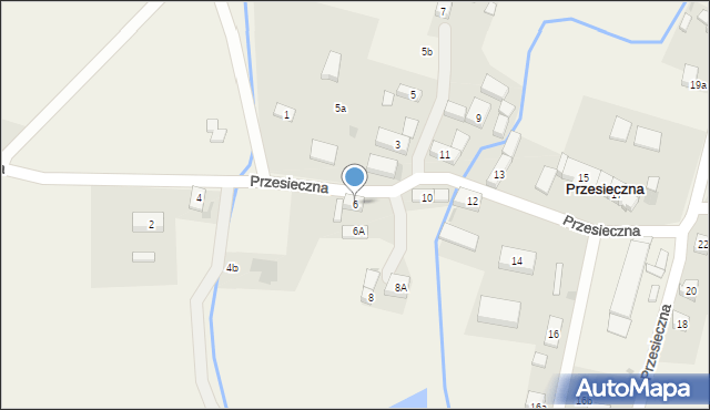 Przesieczna, Przesieczna, 6, mapa Przesieczna