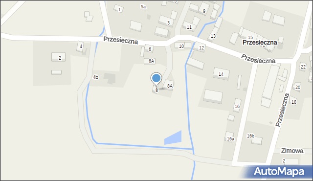 Przesieczna, Przesieczna, 8, mapa Przesieczna