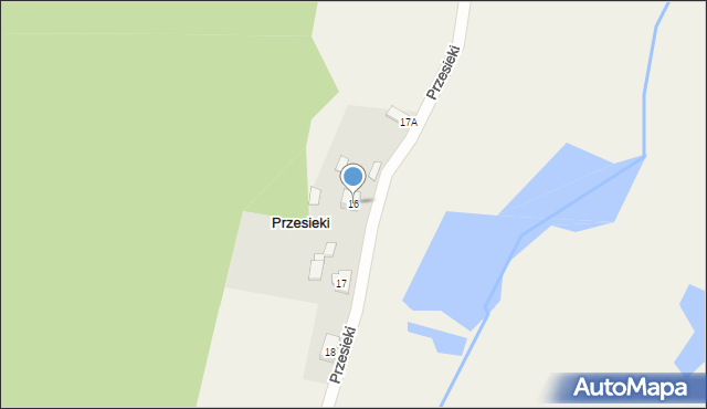 Przesieki, Przesieki, 16, mapa Przesieki