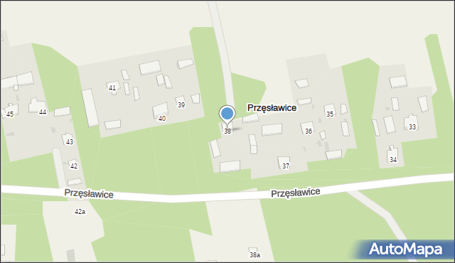 Przęsławice, Przęsławice, 38, mapa Przęsławice