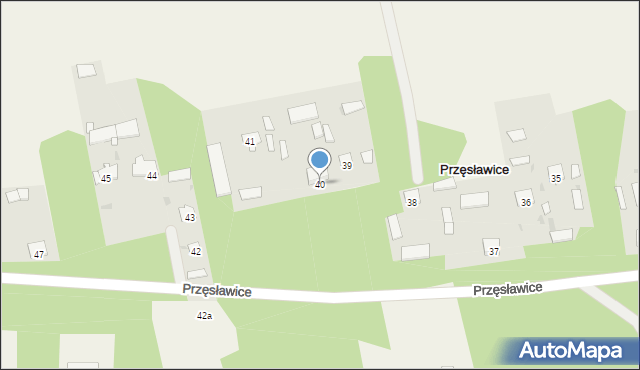 Przęsławice, Przęsławice, 40, mapa Przęsławice